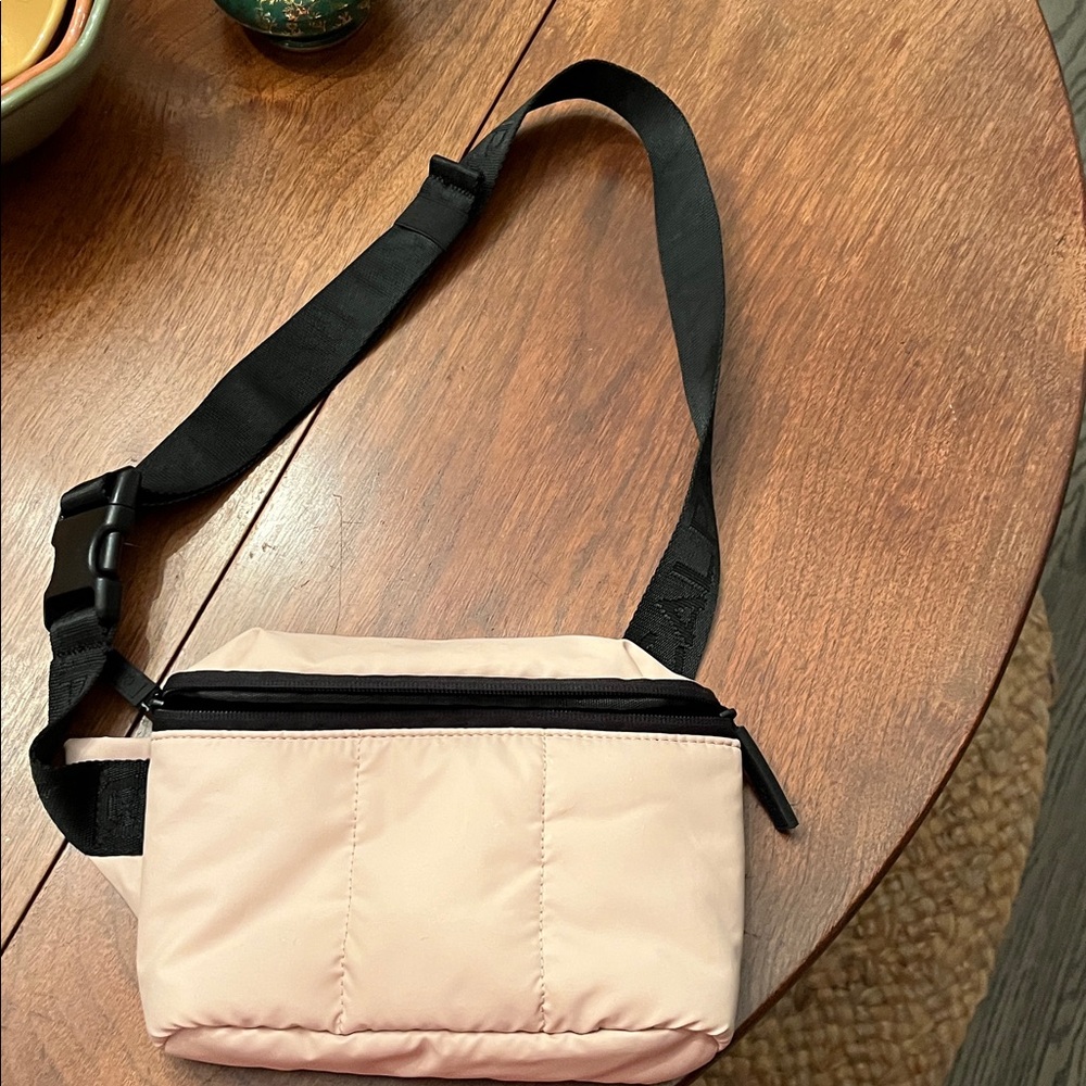 Calpak Pink Bag with Black Strap